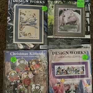 Cross stitch, embroidery, and craft bundle.